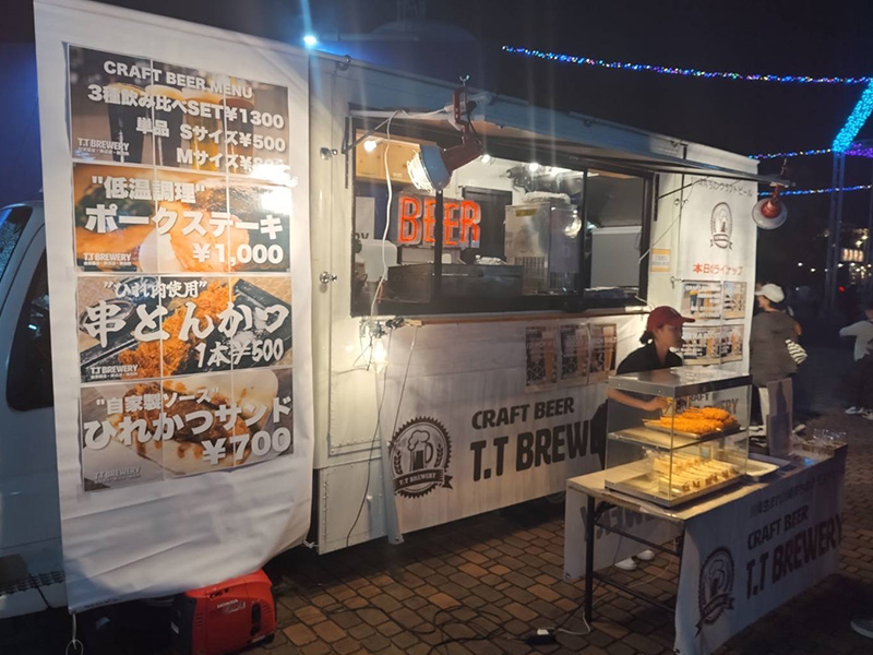 八景島ビール祭 花火とクラフトビールの出店イメージ